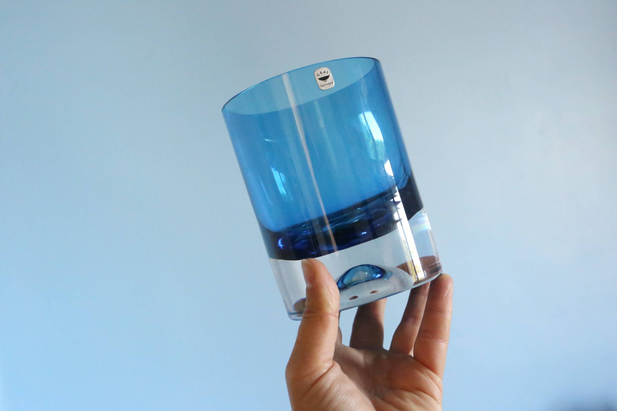 Gral Germany vase, 1965, blue, vintage