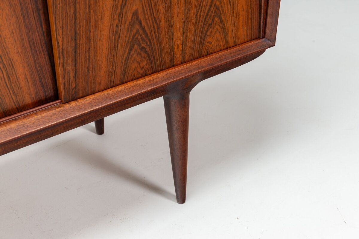 Gunni Omann highboard model 19 in rosewood Omann Jun Denmark 1960