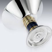 JEAN-EMILE PUIFORCAT - ART DECO CUP IN STERLING SILVER & VERMEIL MINERVE