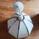 Opaline and pewter chandelier