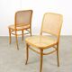 Paire de chaises vintage n°811 en bois courbé