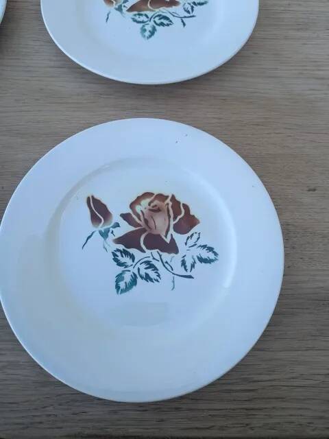 6 flat plates "choc"