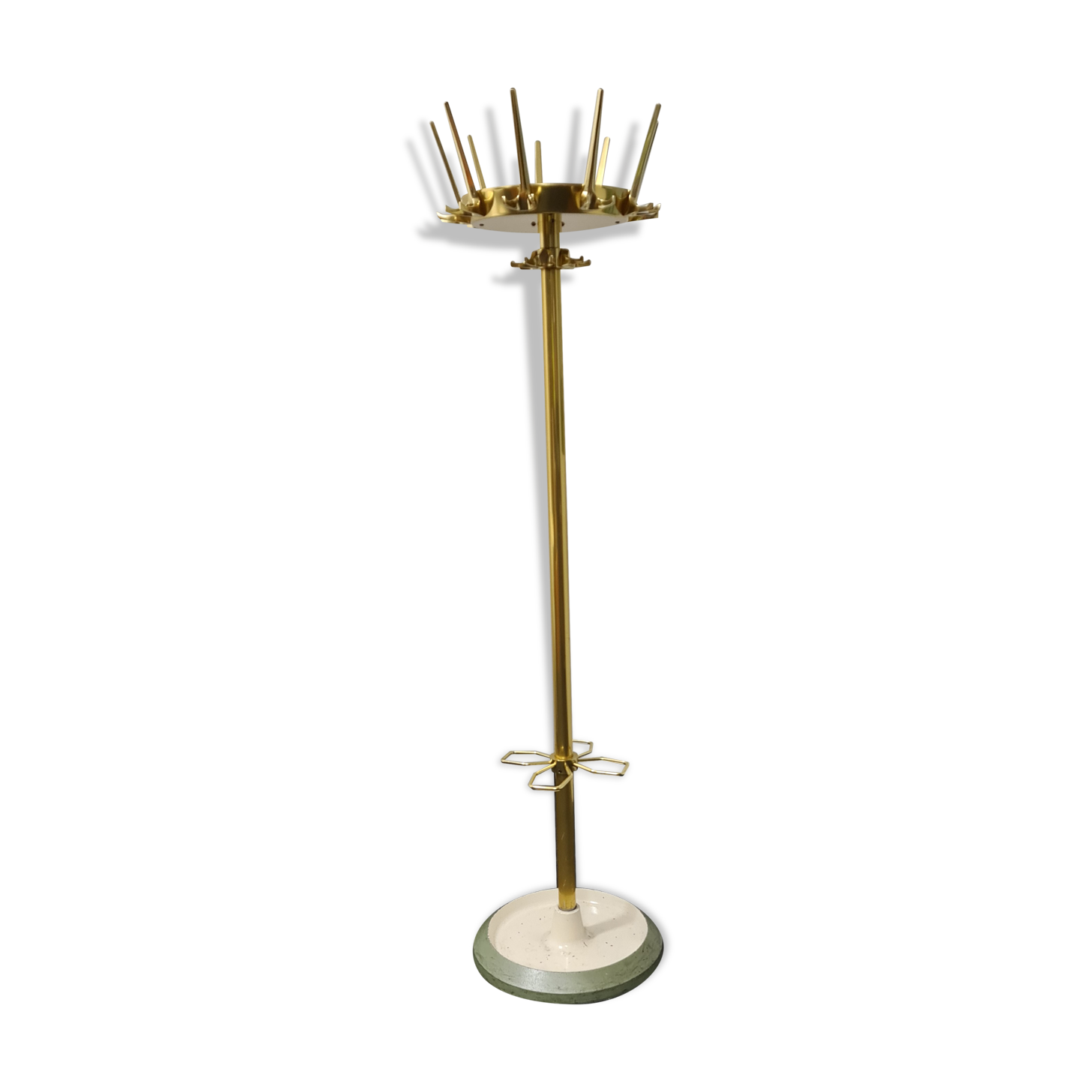 Vintage metal hat and coat rack