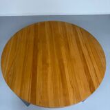 Naver Nissen and Gehl Scandinavian design round table with metal legs and wooden top