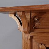 Blond Mahogany Bookcase, Art Nouveau – Early 20th Century