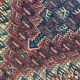 Pair of blue & green silk and wool kilims handmade persian rugs
