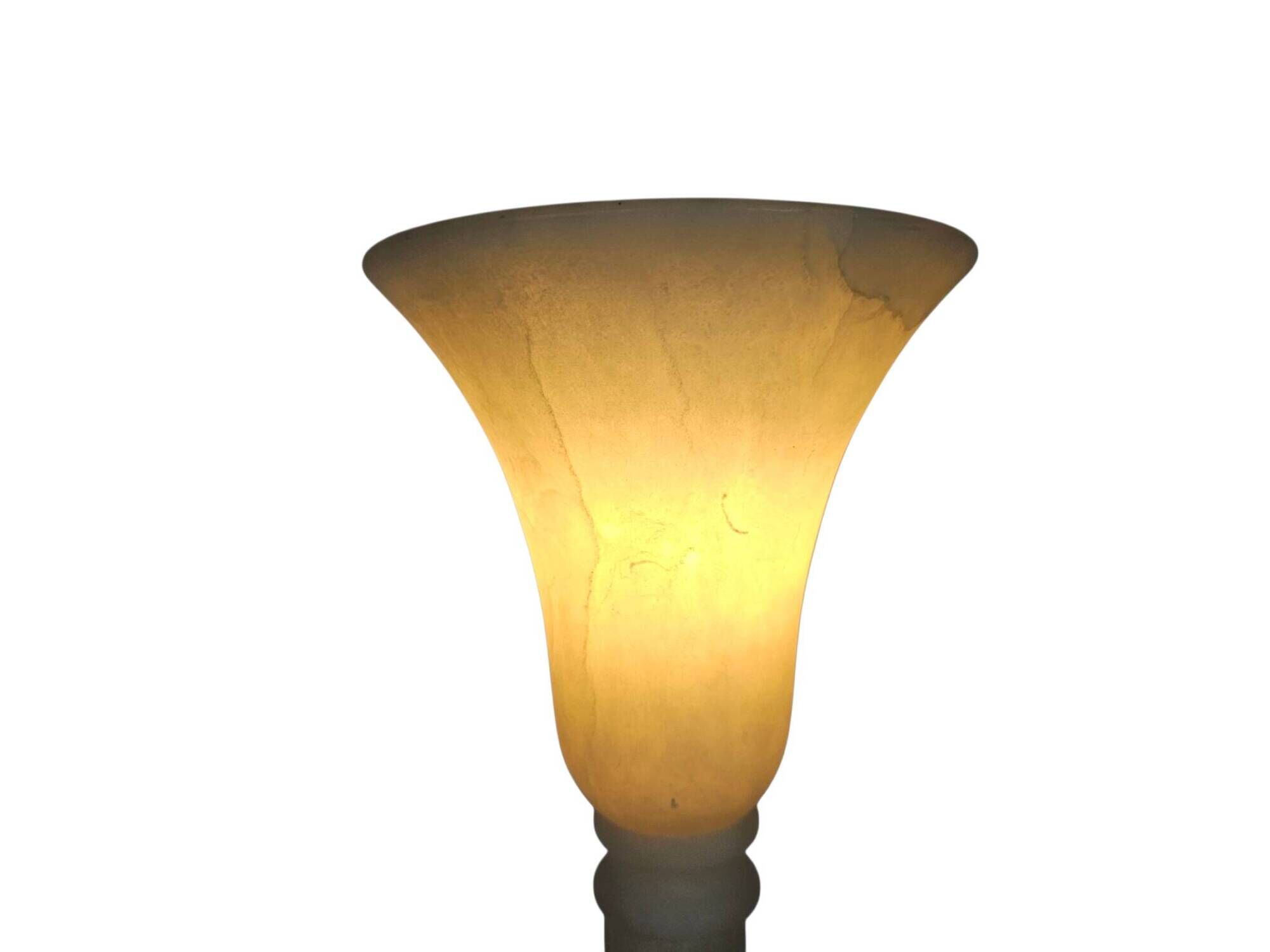 Alabaster - Uplighter - Pegasam - Chalice-style lamp - Spain - 1970s