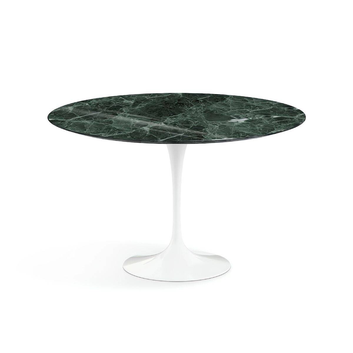 Original round Knoll Tulip dining table (120cm) Alpi Verde glossy in NEW CONDITION