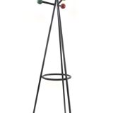 Large free standing colourful fifties coat rack by Roger Feraud