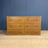 Antique painted Dutch counter