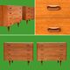 Pair of Scandinavian teak chests of drawers 1960