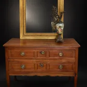 Golden trumeau mirror in Louis XVI style
