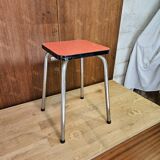 Pink formica stool 1960