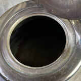 Silver-plated metal teapot, France, Art Deco