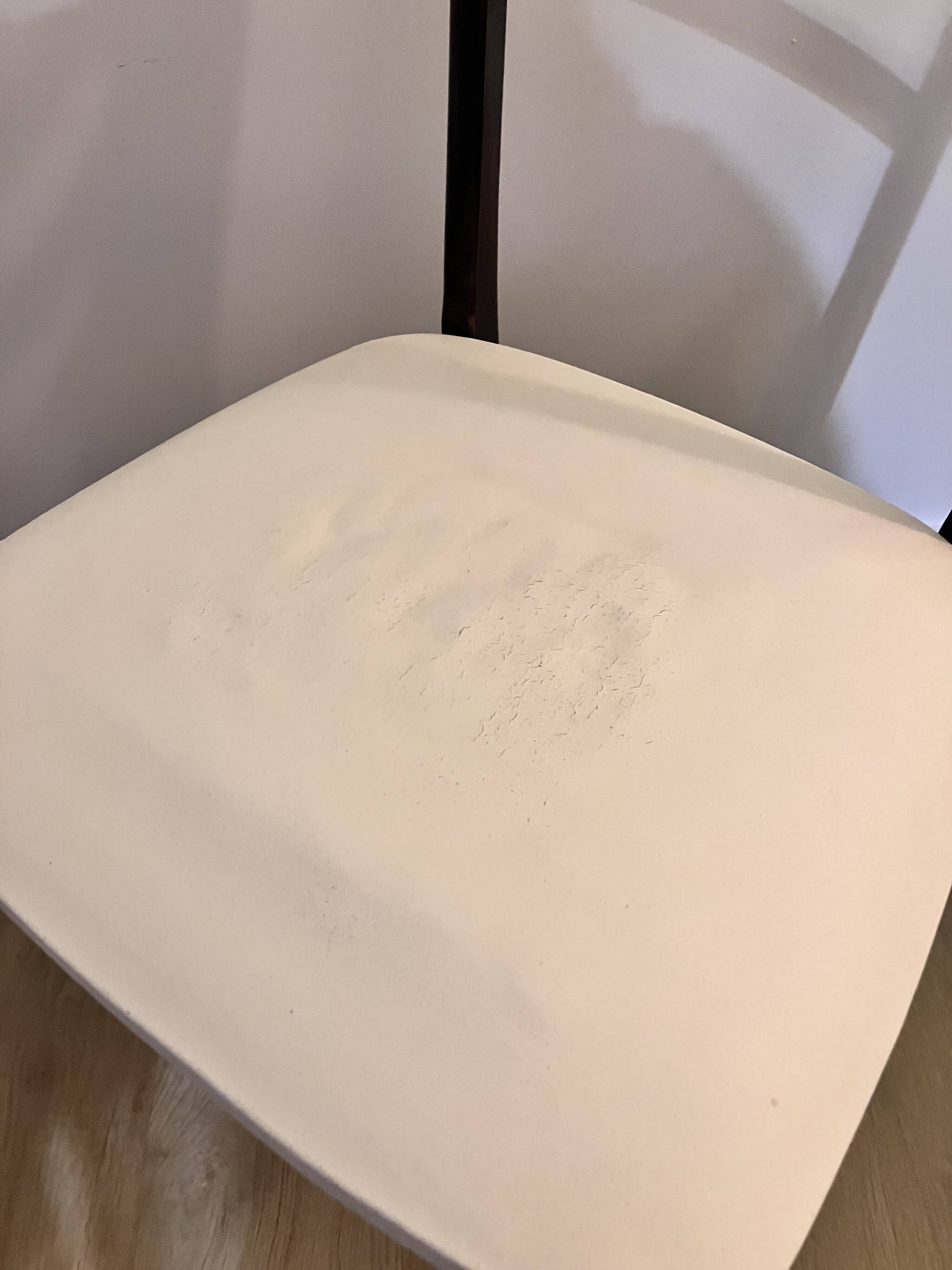 Lot de 5 chaises bois et Skaï blanc