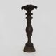 Carved and engraved wooden stool. 1960s 70s.