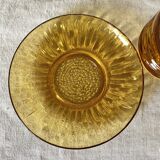 Vereco cups in amber glass