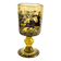 Roemer glass in bubble glass, enamelled, hunter Alfred TAUBE VOHENSTRAUSS Germany