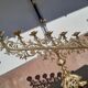 Antique candle holder in bronze and brass nineteenth century.
