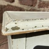 Table d'appoint en sapin vintage shabby chic