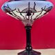 Large plant bowl vase of Thistles Signed Le Verre Français Art Nouveau 192
