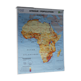 School map poster vintage Africa edition MDI