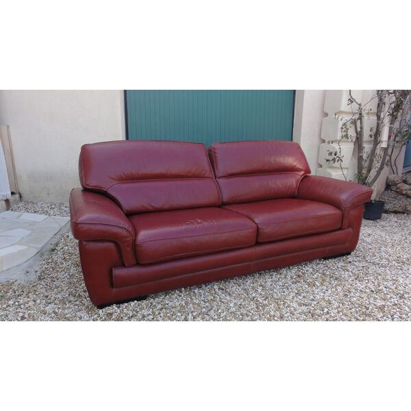 Buffalo leather sofa by Cinna | Selency