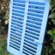Small blue shutter L75xH101cm with louvers