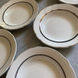 Assiettes creuses terre de fer Sarreguemines