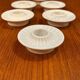 Set of 6 Danish porcelain candle holders