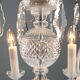 Antique Bohemian crystal chandelier with 8 lights, 20th century.
