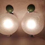 Paire d’appliques en verre de Murano