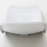 Set of 2 sunbeds in white fibreglass