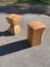 Paire de bout de canapé / tabouret en bois