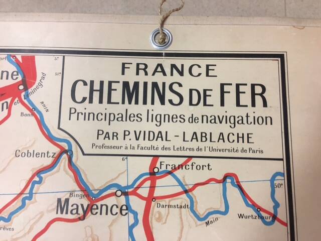 Vidal-Lablache Map No. 7 France Railways