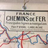 Vidal-Lablache Map No. 7 France Railways