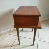 vintage teak bedside table