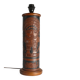 Mid-Century Modern Aztec Motif Hand Tooled Leather Table Lamp