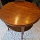 Round walnut gueridon with two tiers – Louis XV style – Perfect condition