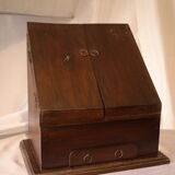 Antique table cabinet in solid mahogany XXth