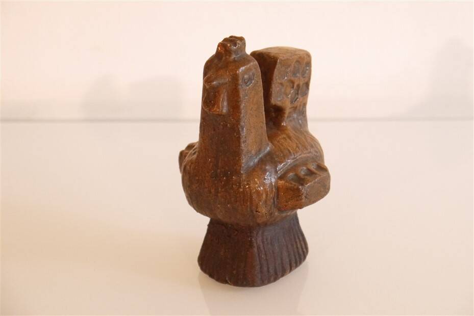 Stylized ceramic bird sculpture 1960