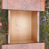 Elm burl cocktail coffee table