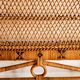 Vintage rattan headboard