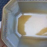 Oven glazed ceramic dish or terrine