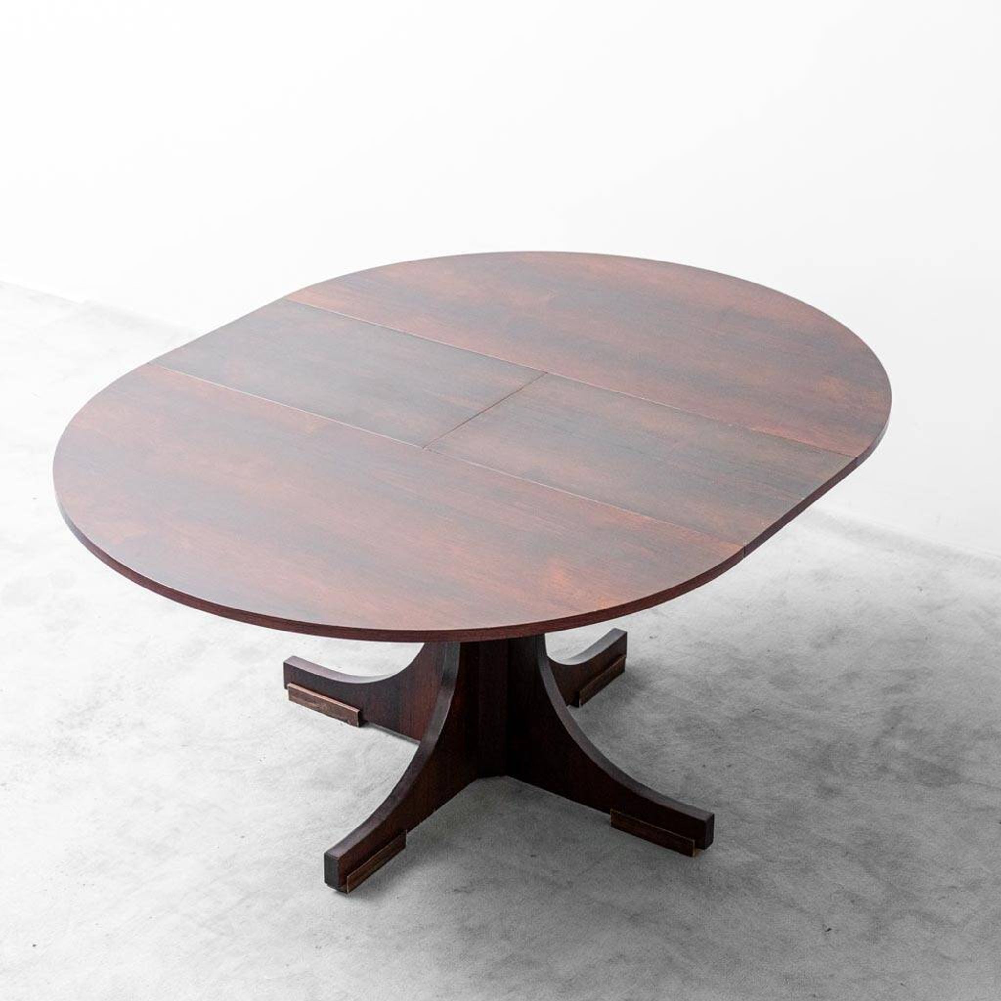 1960s vintage moderne antique table à rallonge en teck