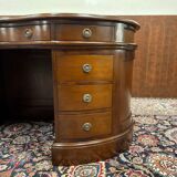 Classic English Kidney Shaped Chesterfield Desk