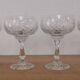 4 cut crystal champagne glasses