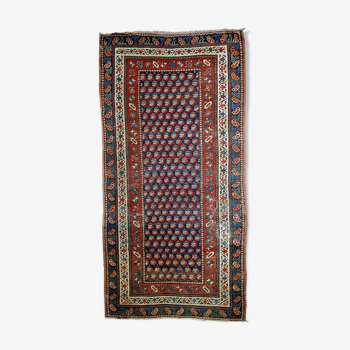 Old Caucasian carpet Gendje handmade 88cm x 177cm 1880s