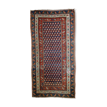 Old Caucasian carpet Gendje handmade 88cm x 177cm 1880s