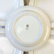 8 assiettes creuses porcelaine blanche doré cenpor limoges